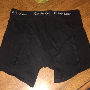 Two pairs men Calvin Klein small underwear